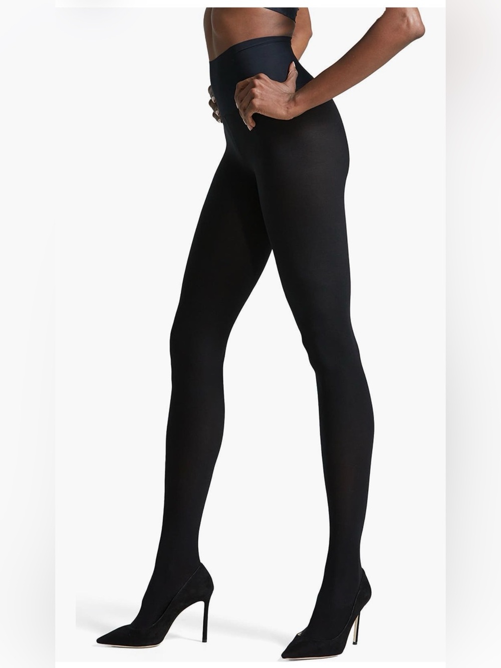 NWT COMMANDO Fleece Lined Opaque Tights in Black
Size Medium
